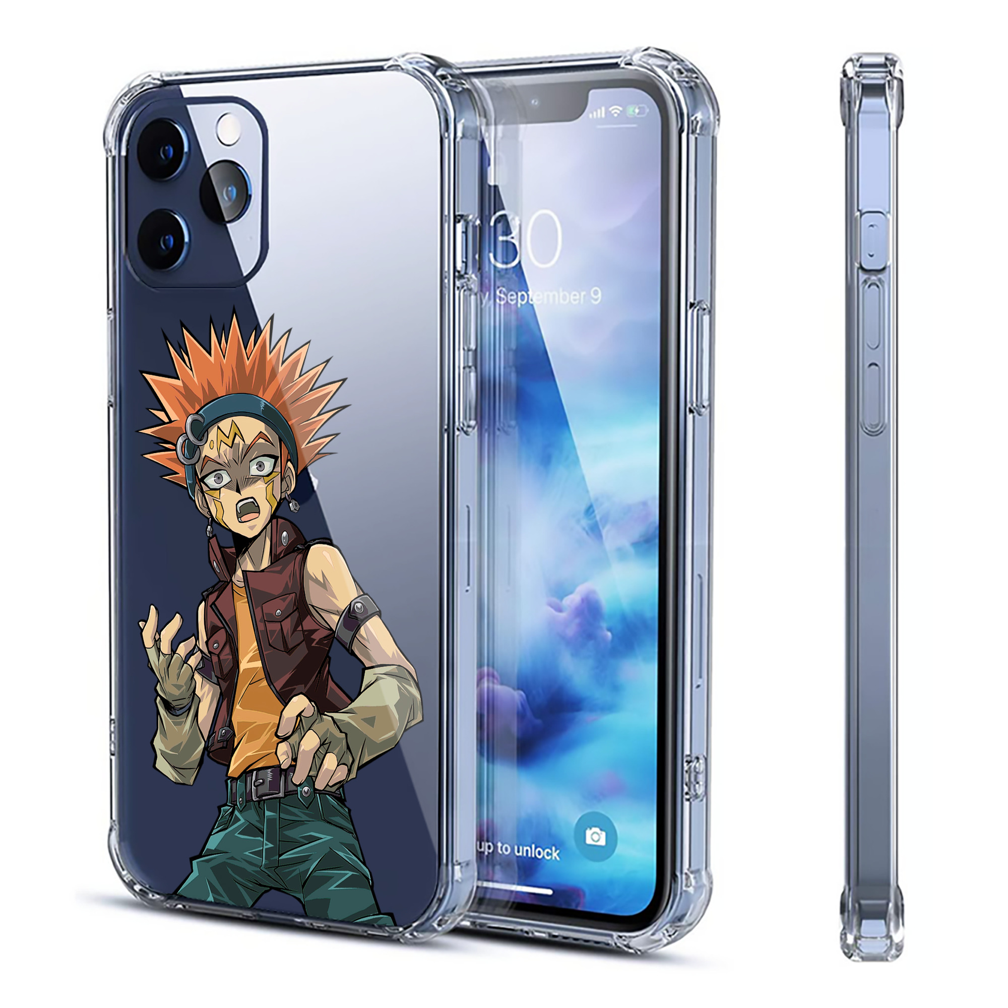 （画像用） 遊☆戯☆王 Yu-Gi-Oh! 【iPhone 12シリーズ対応】透明スマホケース（クリアソフトケース）